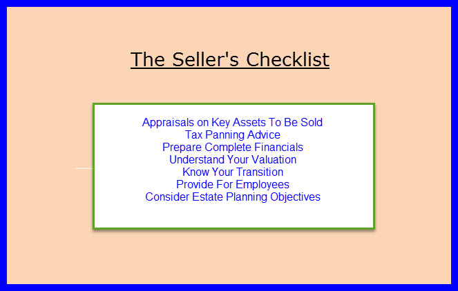 Seller's checklist
